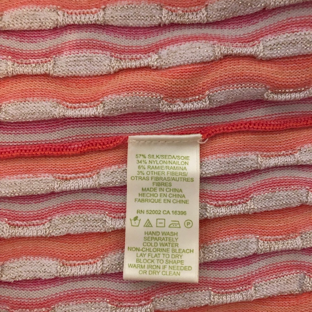 Sigrid Olsen silk blend knit tank top M - Picture 3 of 6